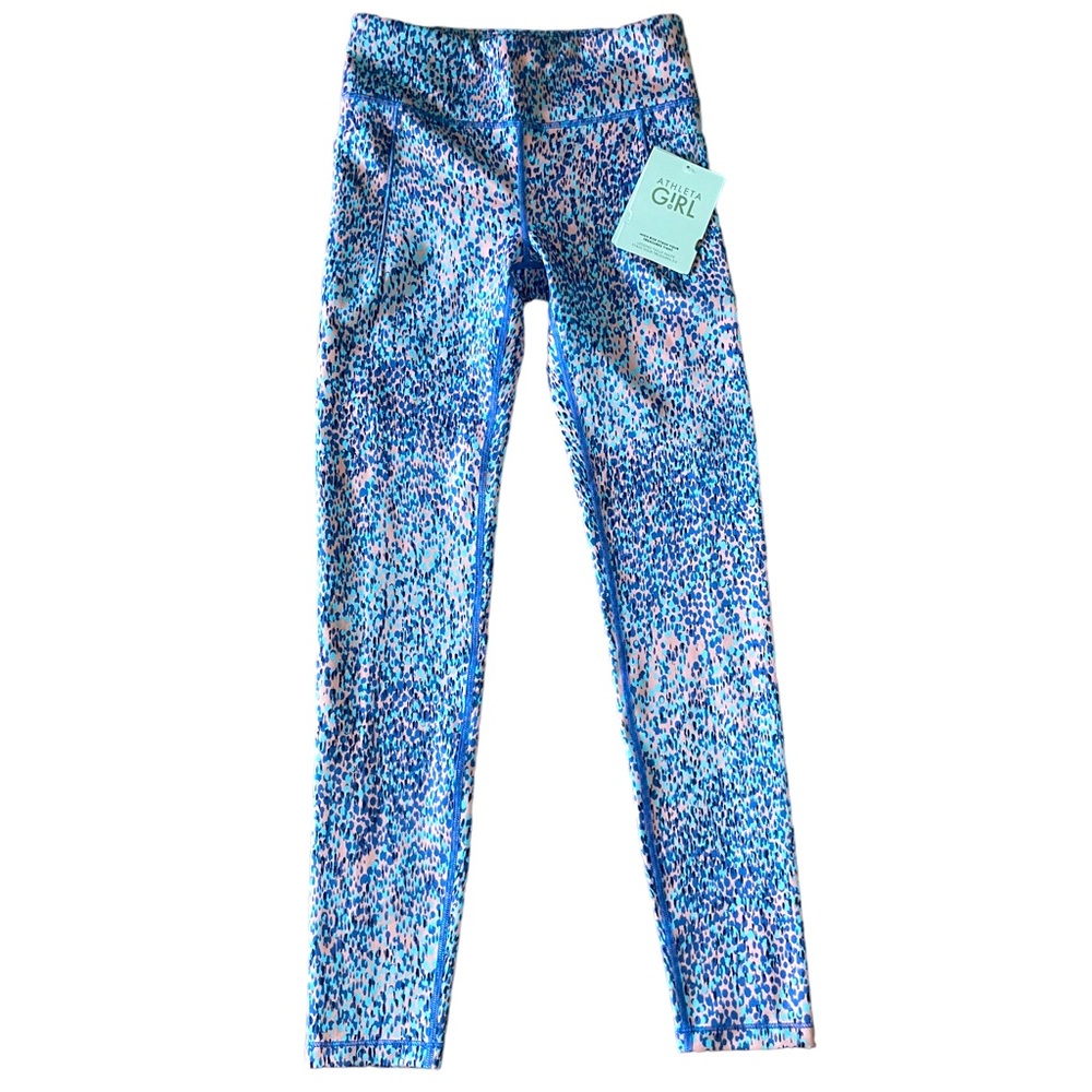 NWT Athleta Girl athletic high rise stash your treasures tight leggings